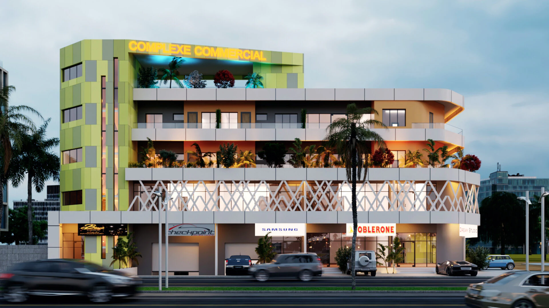 Complexe commercial à Nioko 2 — Commerce & boutique à Ouagadougou, Burkina Faso | Dream Studio