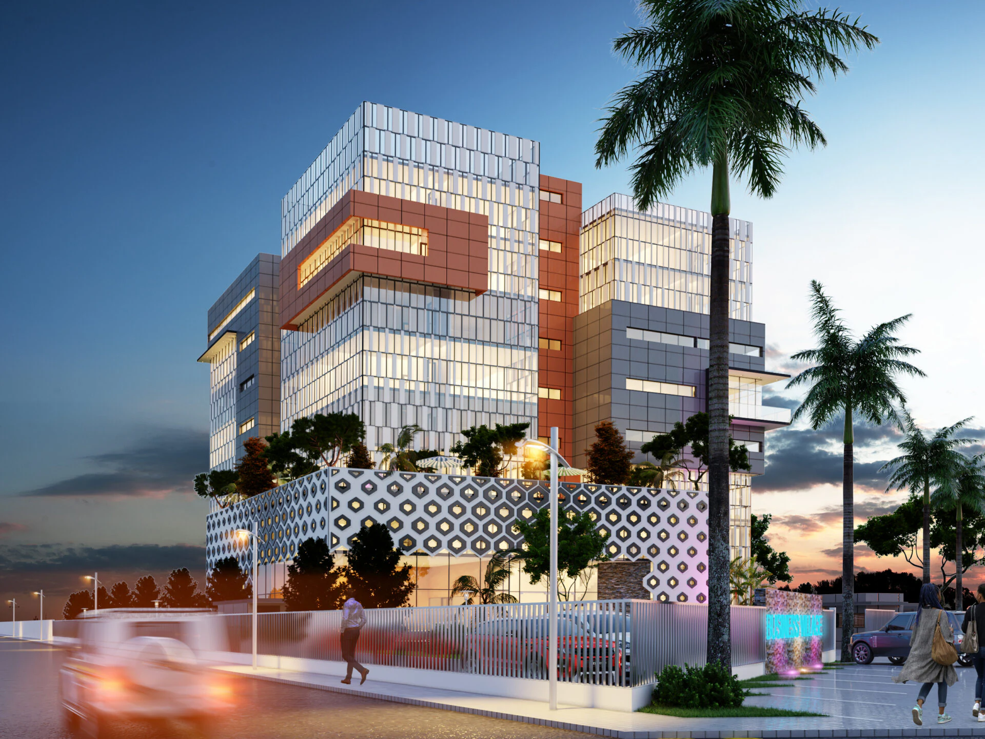 Business Center — Immeuble à Ouagadougou, Burkina Faso | Dream Studio