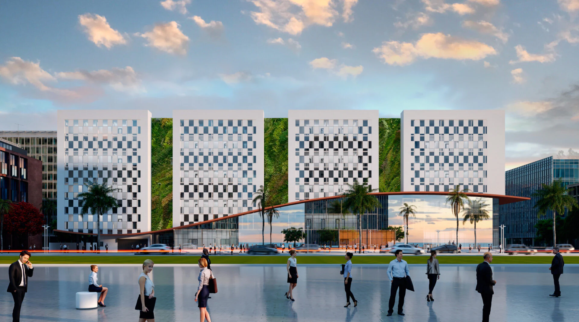 Immeuble administratif — Bureaux à Ouagadougou, Burkina Faso | Dream Studio