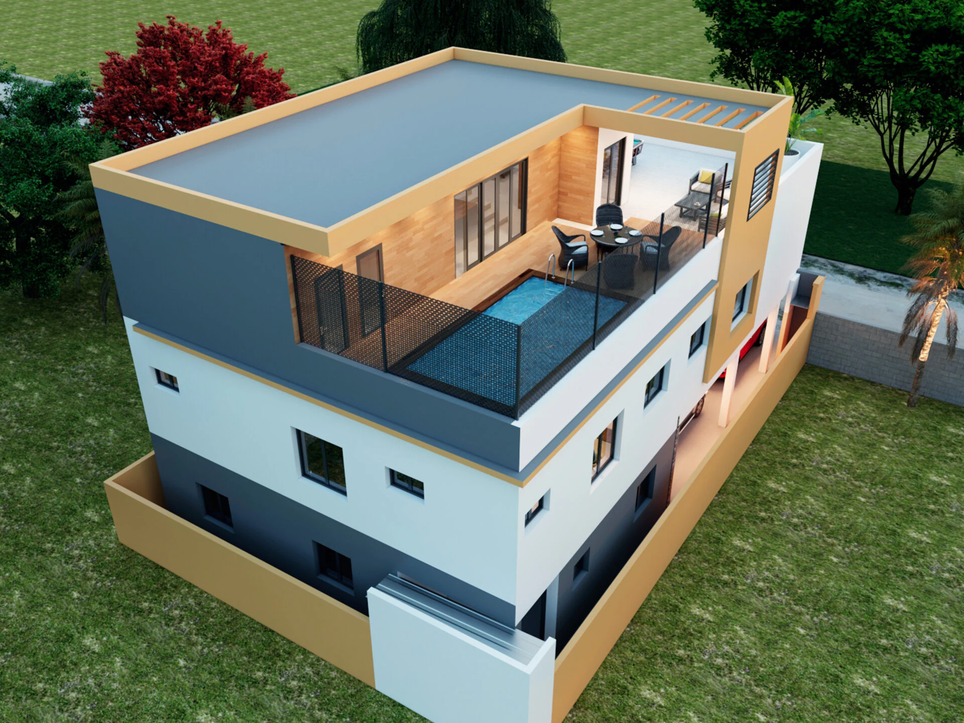 Extension triplex Hy — Maison d'habitation à Ouagadougou, Burkina Faso | Dream Studio