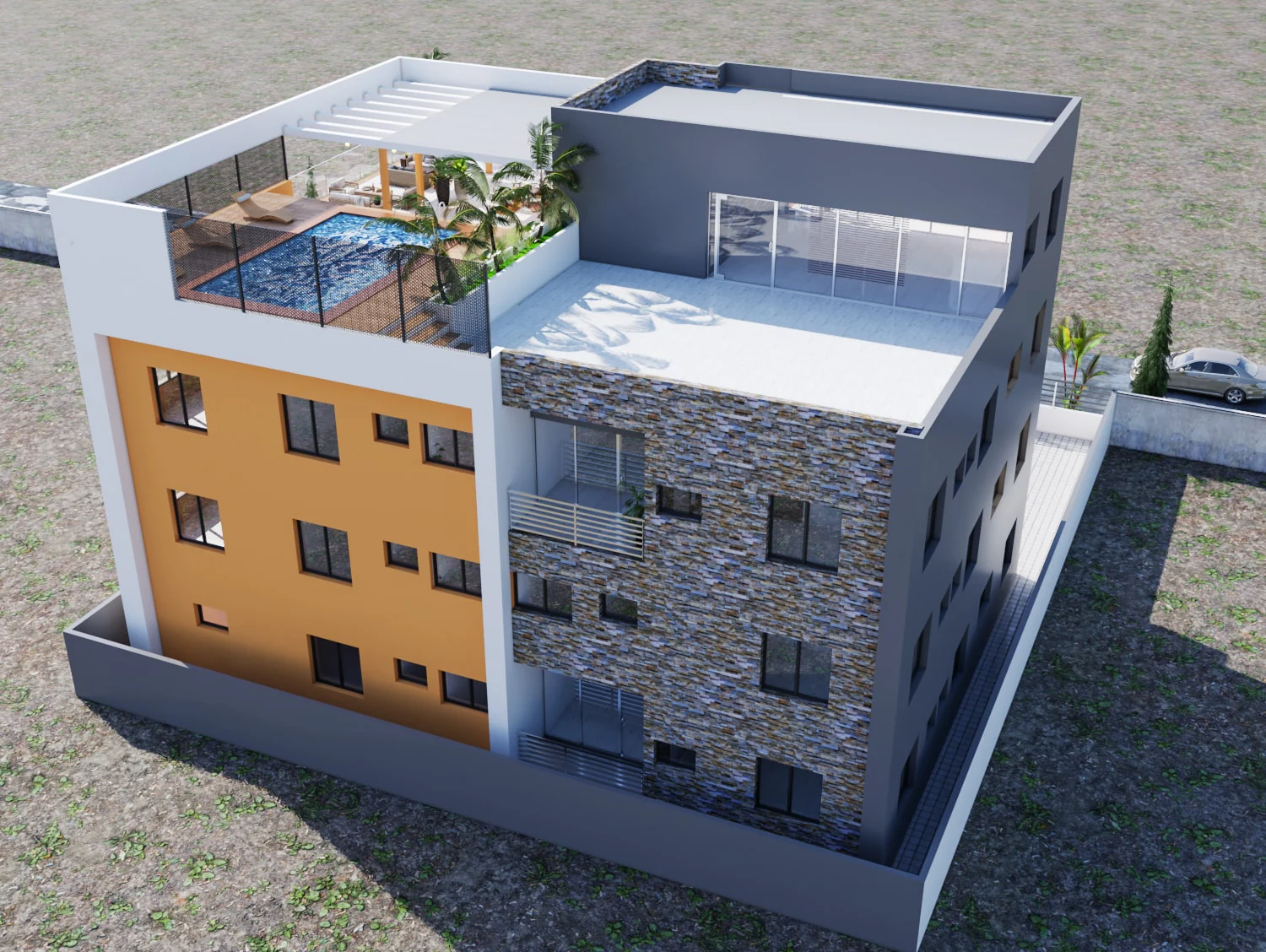Immeuble Moa — Immeuble à Ouagadougou, Burkina Faso | Dream Studio