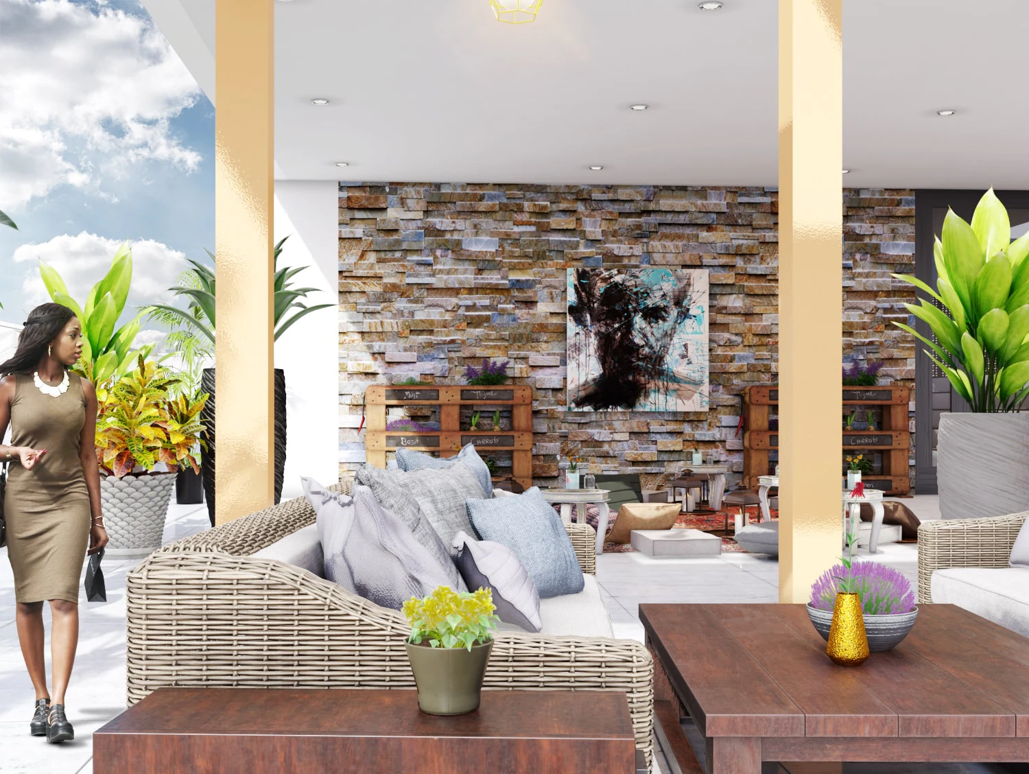 Immeuble Moa — Immeuble à Ouagadougou, Burkina Faso | Dream Studio