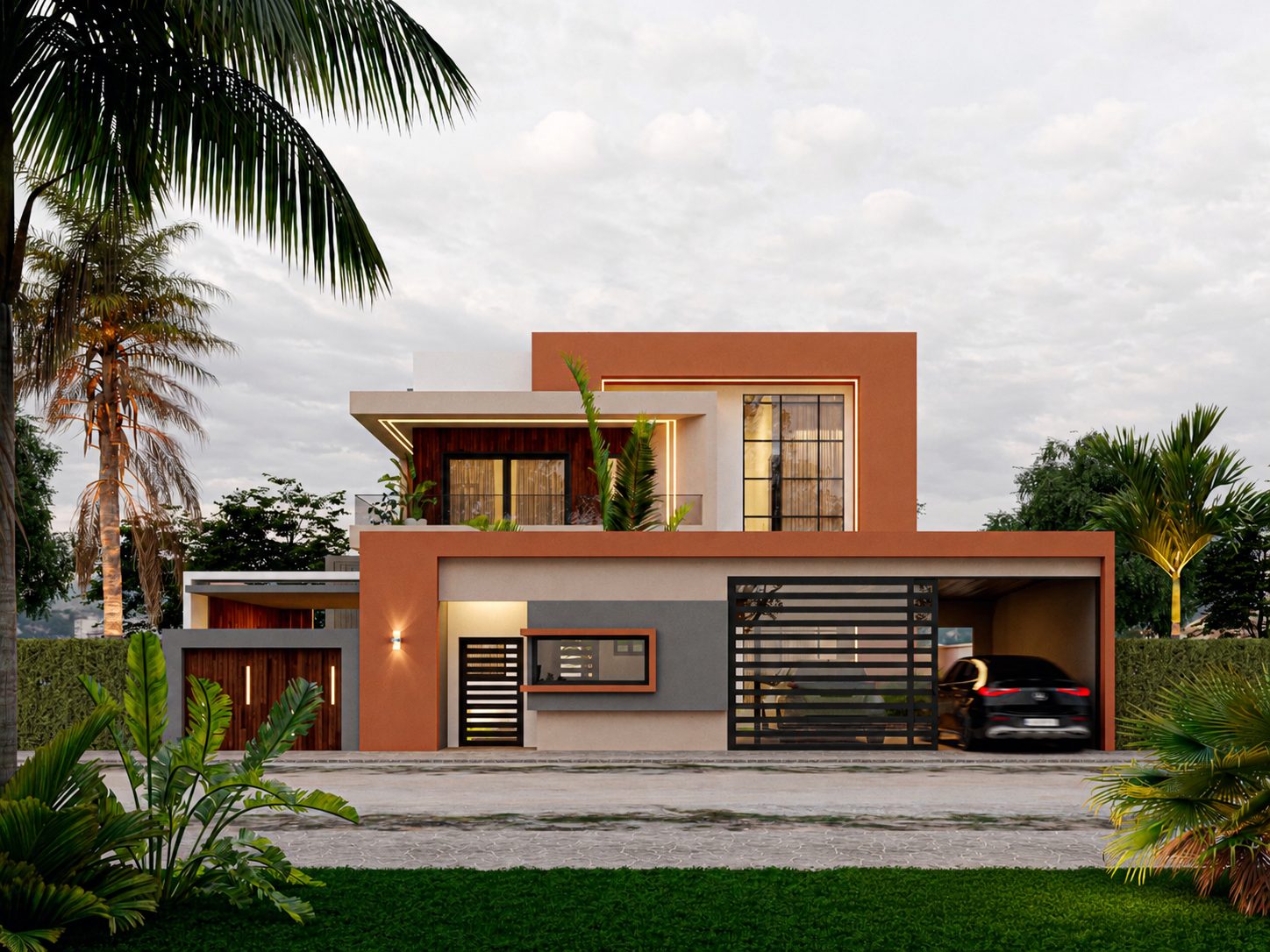 Duplex Bi — vue extérieure de la façade avant