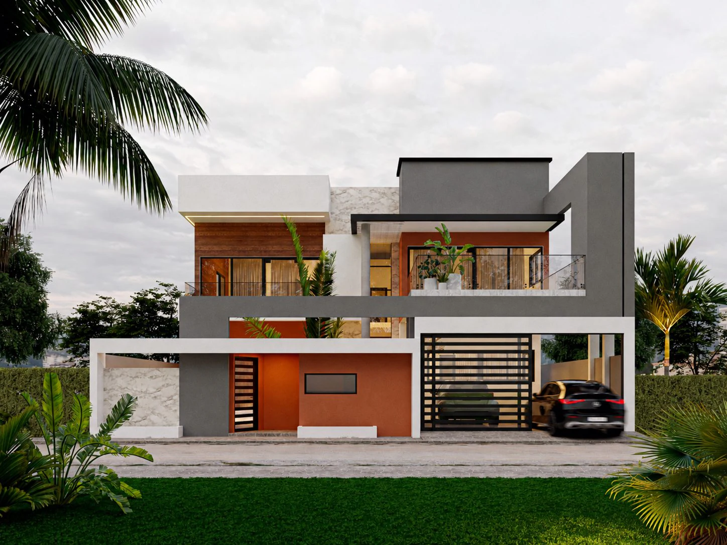 Duplex Bo — vue extérieure de la façade avant