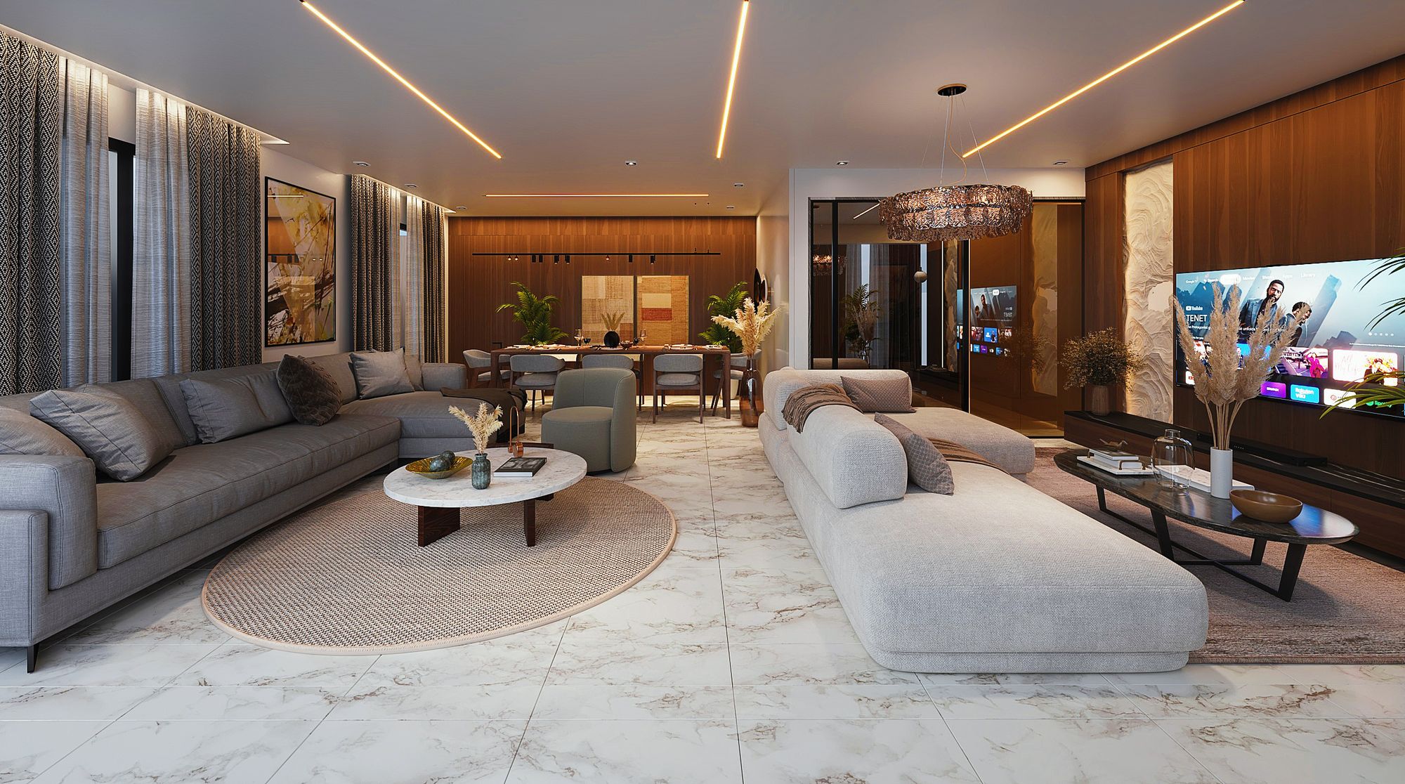 Triplex Cle — séjour